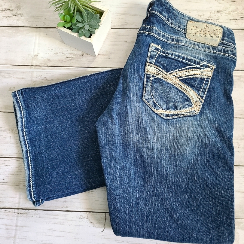 Silver Twisted Sister Bootcut Jeans